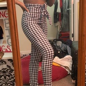 women’s  pants. black and white.